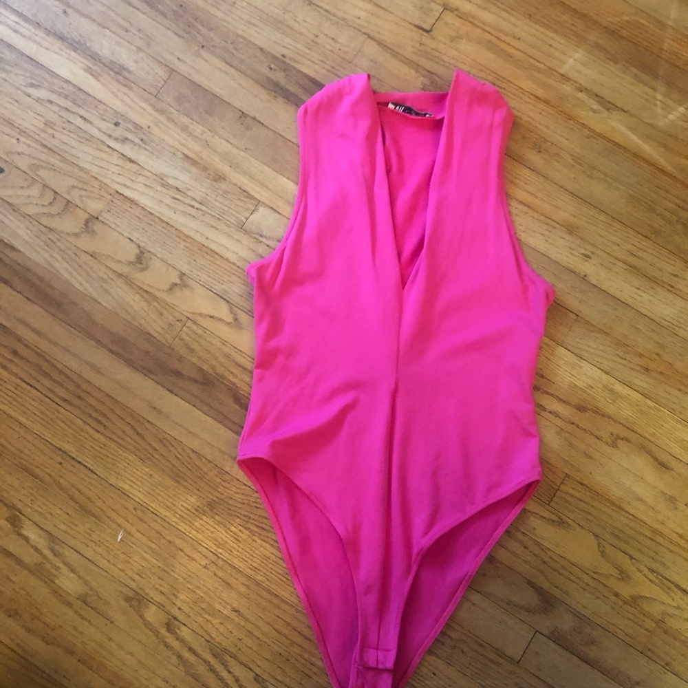 Zara Hot Pink Bodysuit